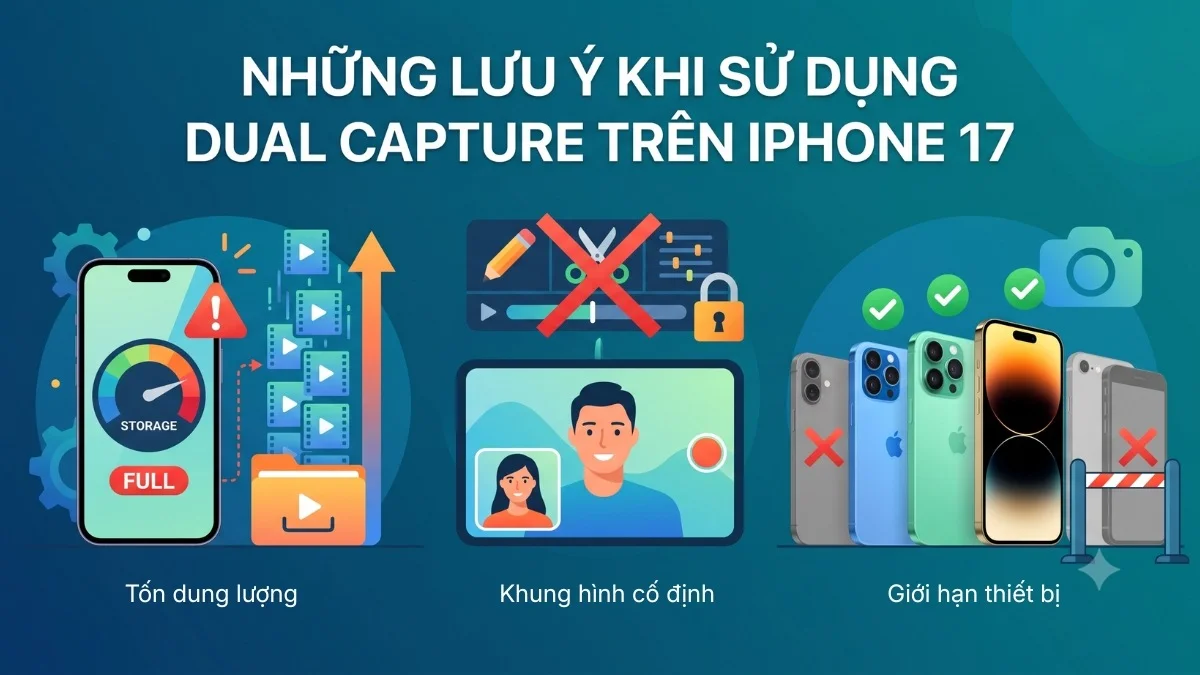 Dòng iPhone 17 series hỗ trợ tính năng Dual Capture với chip A19 và A19 Pro